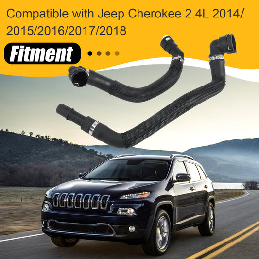 HVAC Heater Supply Return Hose Kit 68199254AB for Jeep Cherokee 2.4L 2014-2018