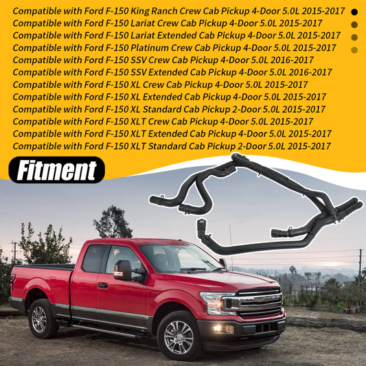 Heater Hose Inlet and Outlet for Ford F-150 5.0L 2015-2017 Replace FL3Z18472K